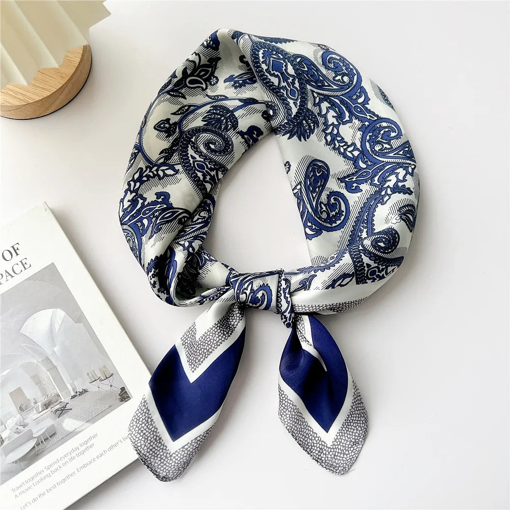 70cm Square Scarf Headscarf Hairscarf Bandanas Head Hair Shawl Wraps Accessories