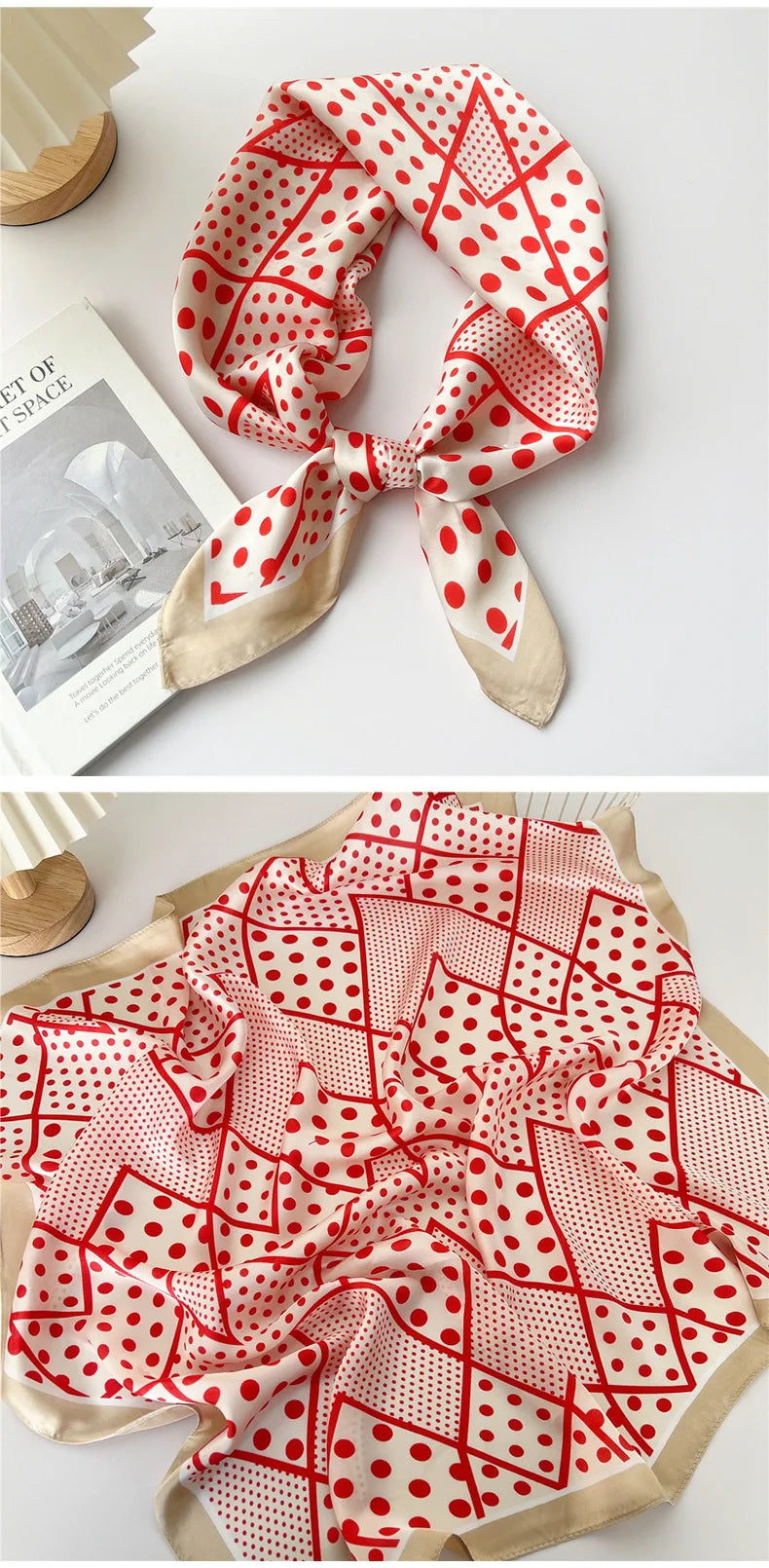 70cm Square Scarf Headscarf Hairscarf Bandanas Head Hair Shawl Wraps Accessories