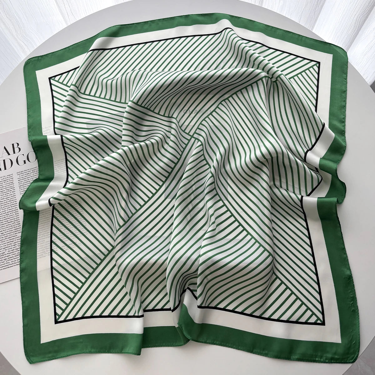 Luxury Print Scarf For Women Elegant Bag Ribbon Ladies Headband Floral Neck Scarves Neckerchief Bandanas For Beach Travel