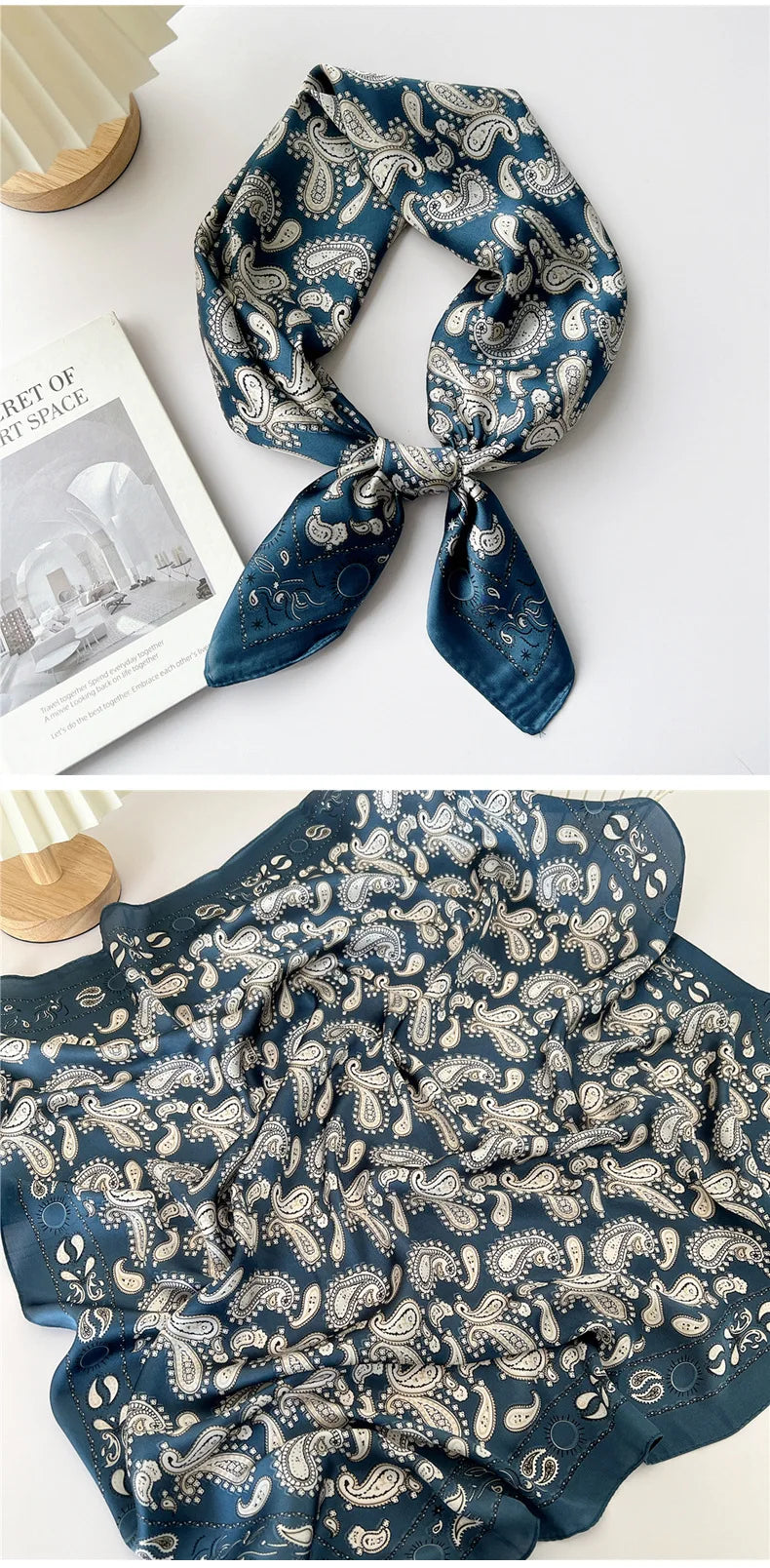 70cm Square Scarf Headscarf Hairscarf Bandanas Head Hair Shawl Wraps Accessories