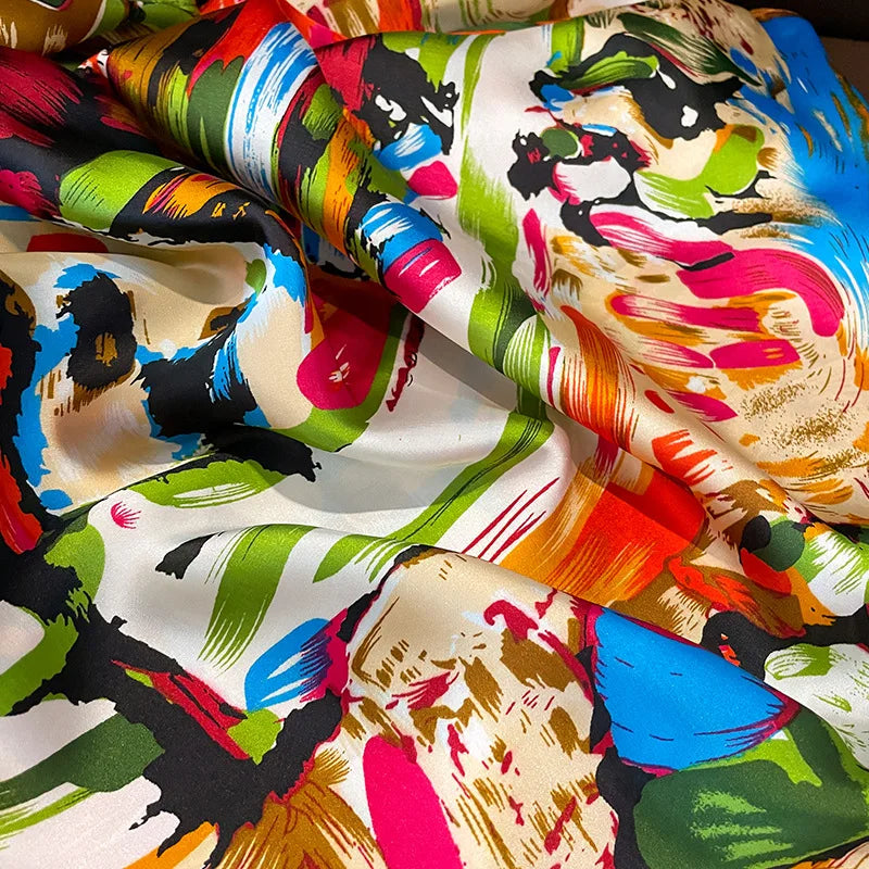 180x90 Cm Large Silk Soft Scarf Women Stylish Print Long Shawl Handkerchief Summer Elegant Travel Wrap Hot