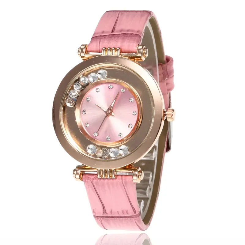 Fashion Luxury Watches for Women Stylish Elegant Strap Buckle Rhinestones Magnetite Magnet Ball Ladies Female Wrist Watch Clock