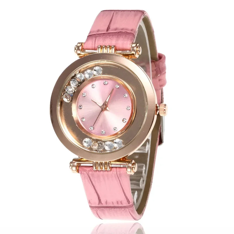 Fashion Luxury Watches for Women Stylish Elegant Strap Buckle Rhinestones Magnetite Magnet Ball Ladies Female Wrist Watch Clock