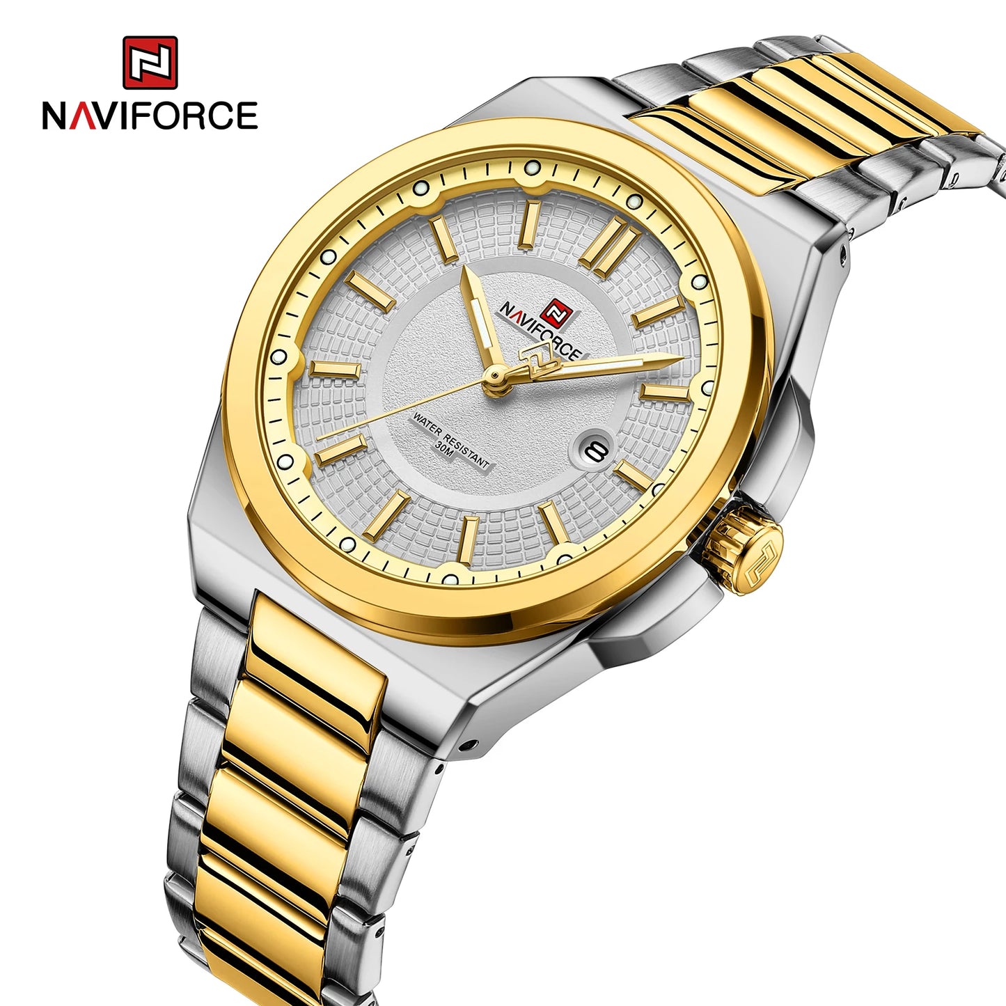 NAVIFORCE 2023 New Watches Original Brand  For Men Casual Sport Man Stainless Steel Wristwatch Waterproof Quartz Classic Clock