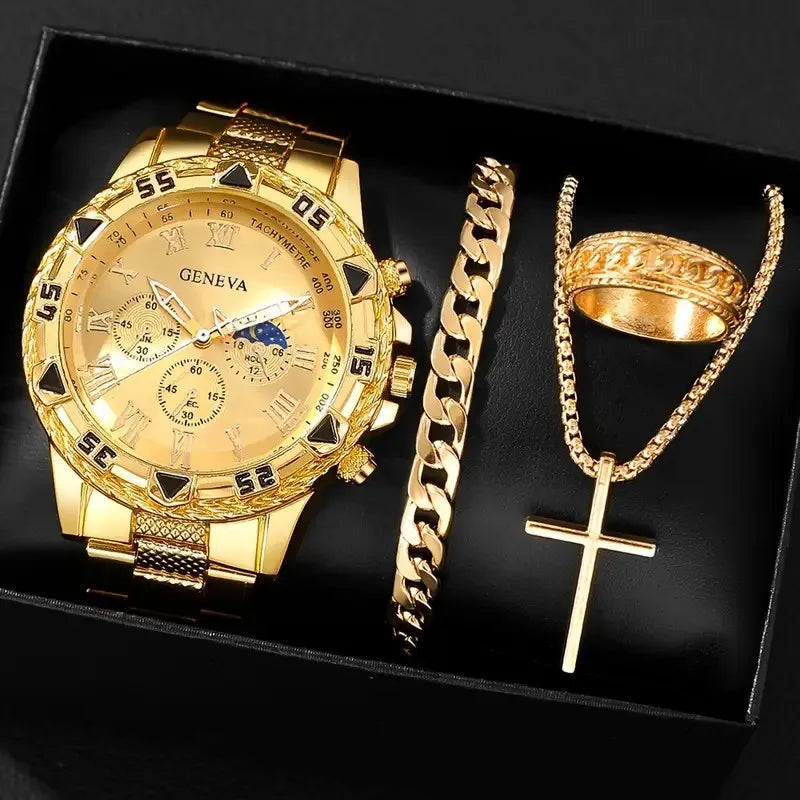 1/4pcs Watch Business Men's and Women's Accessories Decorative Accessories Outdoor Men's Set