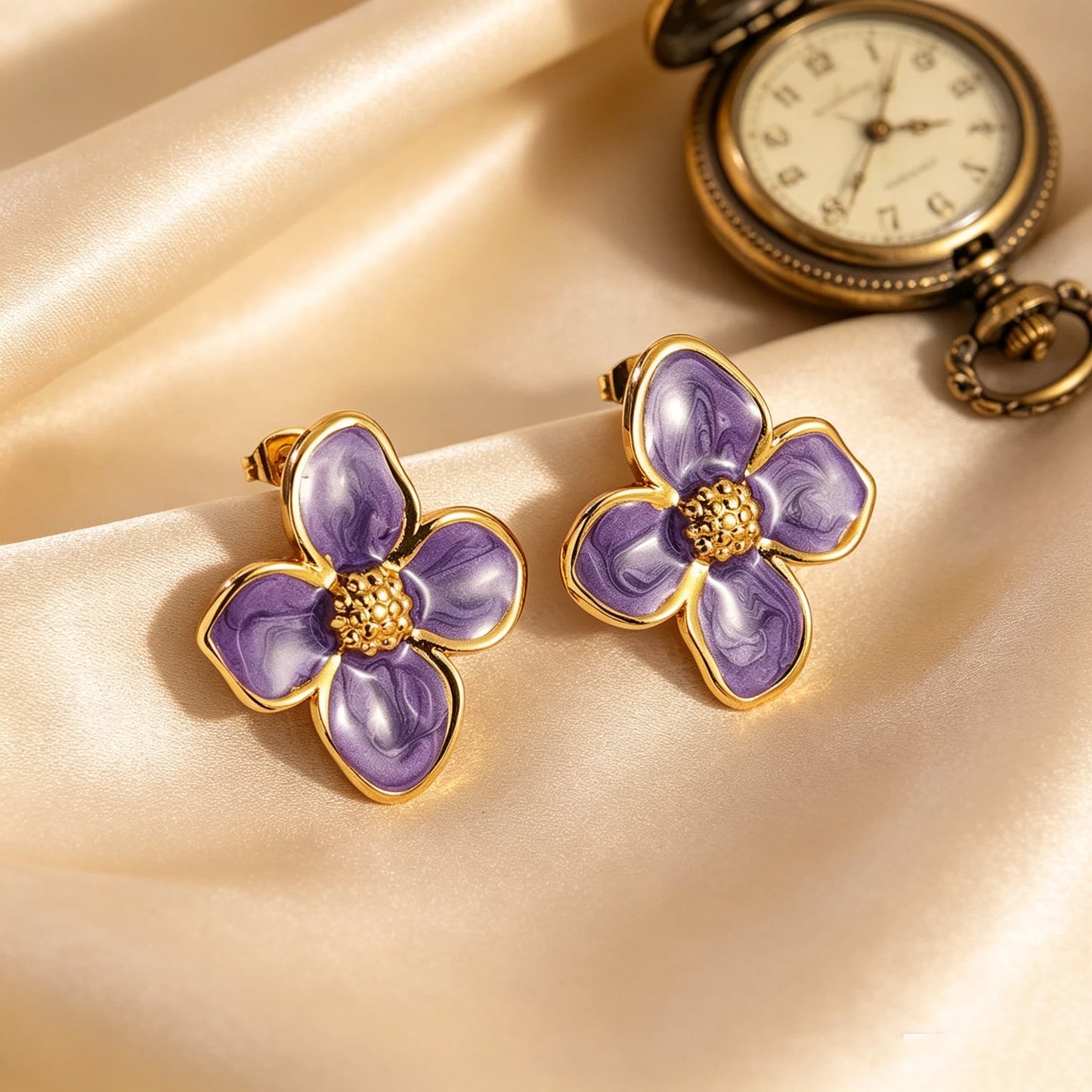 Flower Women's Earrings Trend 2026 Party Wedding Birthday Gifts Stainless Steel Stud Earrings Jewelry