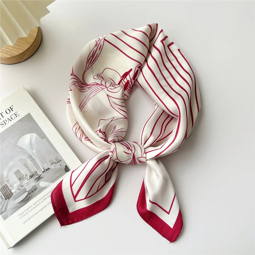 70cm Square Scarf Headscarf Hairscarf Bandanas Head Hair Shawl Wraps Accessories