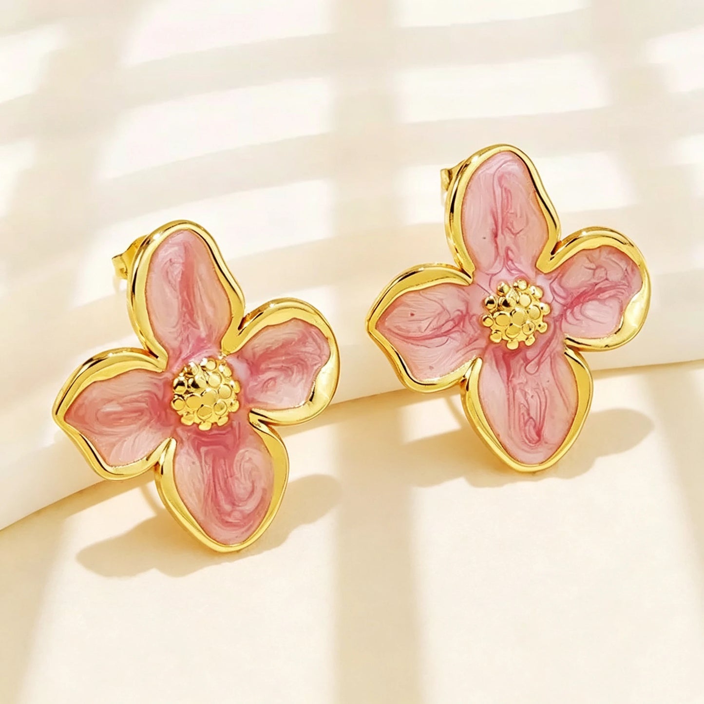Flower Women's Earrings Trend 2026 Party Wedding Birthday Gifts Stainless Steel Stud Earrings Jewelry