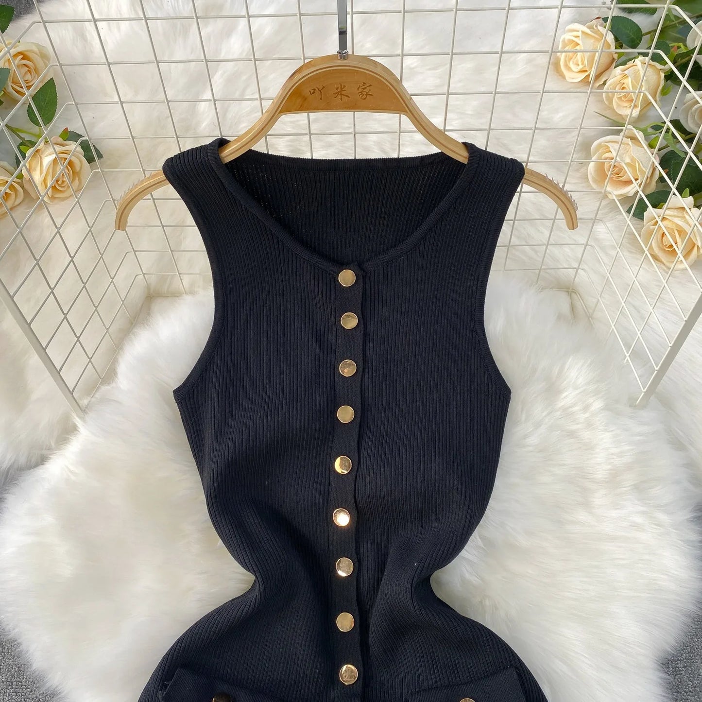 YuooMuoo Brand Style Women Knitted Maxi Dress 2026 New Spring Summer Single-breasted Sleeveless Bodycon Lady Dress Party Vestido