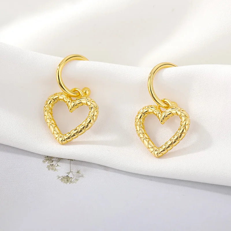 Free Shipping Zircon Geometric Earrings For Women Stainless Steel Gold Color Piercing Earring 2025 Fashion Wedding Jewelry Gift
