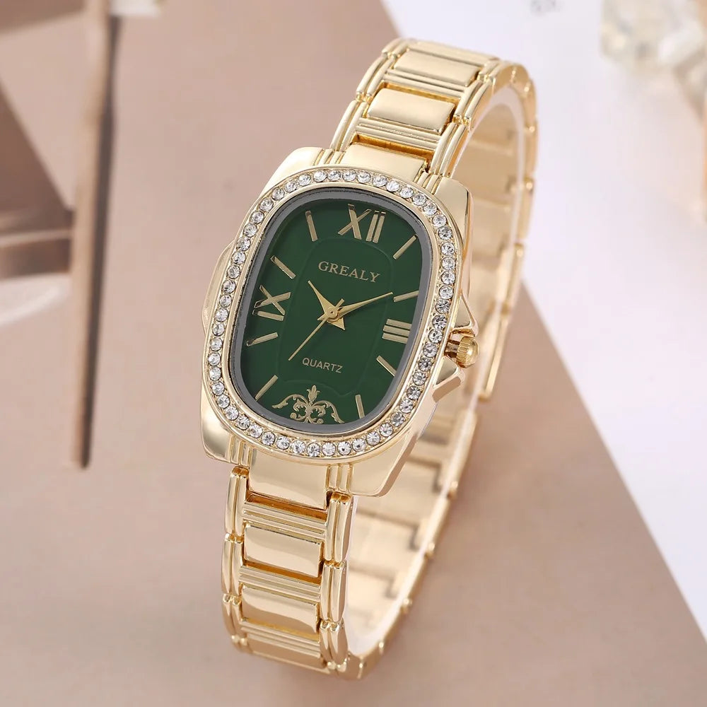 New Fashion Women Watches Rhinestone Bracelets Watch Female Wristwatches Ladies Casual Quartz Watch Relogio Feminino Clocks Gift