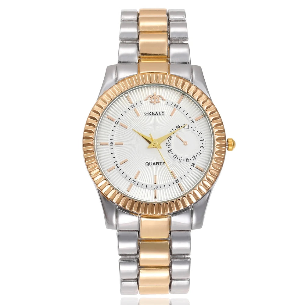 New Fashion Women Watches Ladies Steel Bracelet Wristwatch Lovers Watch Men Women Casual Quartz Watch Relogio Feminino Men Watch