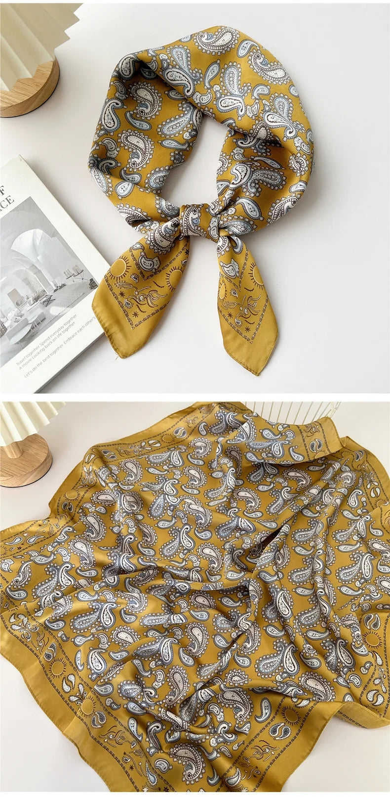 70cm Square Scarf Headscarf Hairscarf Bandanas Head Hair Shawl Wraps Accessories
