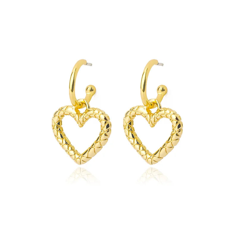 Free Shipping Zircon Geometric Earrings For Women Stainless Steel Gold Color Piercing Earring 2025 Fashion Wedding Jewelry Gift