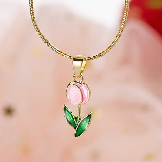 Daisy Flower Clavicle Chain Necklace for Women Girls Korean Sweet Colorful Flowers Short Choker Bridal Wedding Party Jewelry