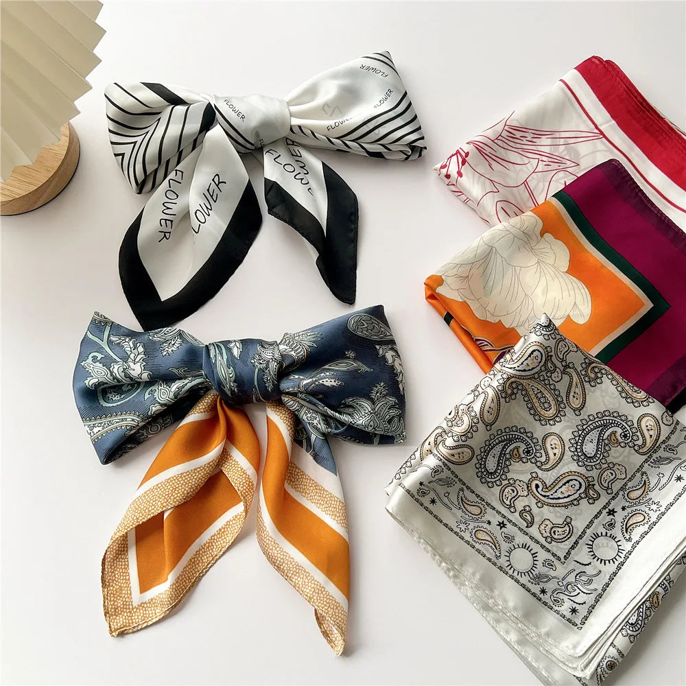70cm Square Scarf Headscarf Hairscarf Bandanas Head Hair Shawl Wraps Accessories