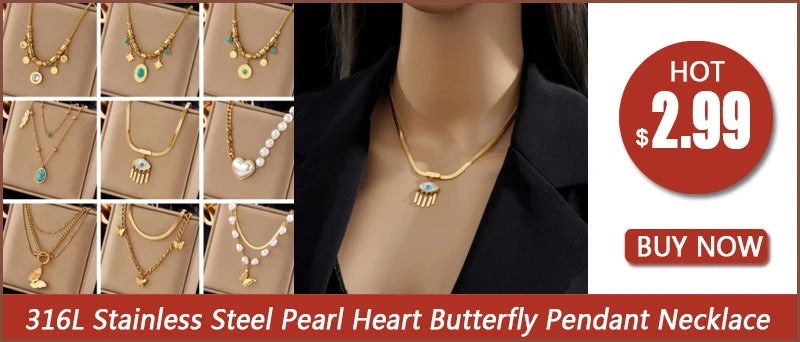 DIEYURO 316L Stainless Steel Multilayer Chain Star Charm Necklace Bracelet For Women New Trend Jewelry Set Girls Party Gifts