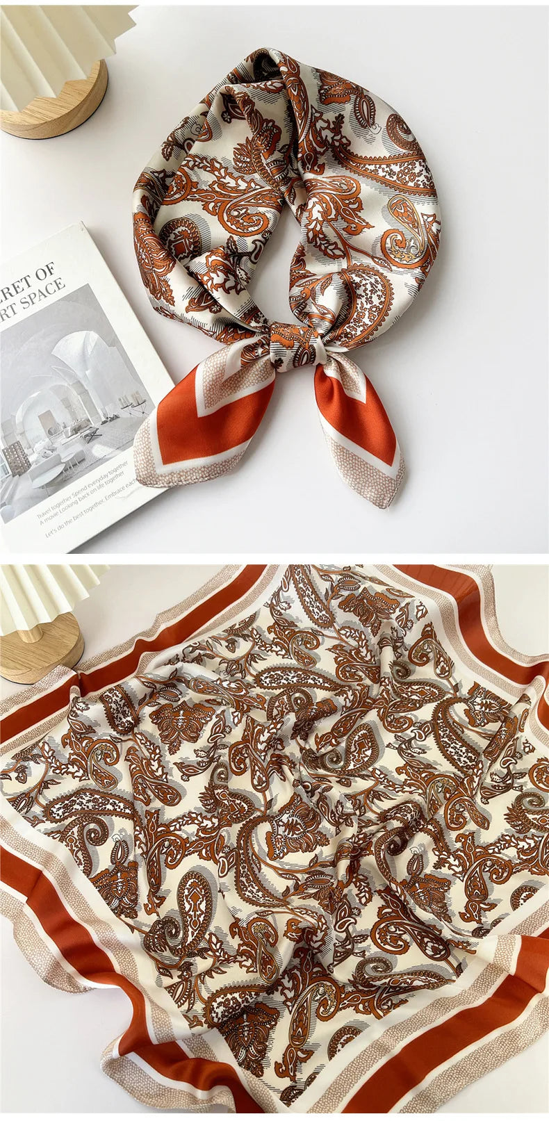 70cm Square Scarf Headscarf Hairscarf Bandanas Head Hair Shawl Wraps Accessories