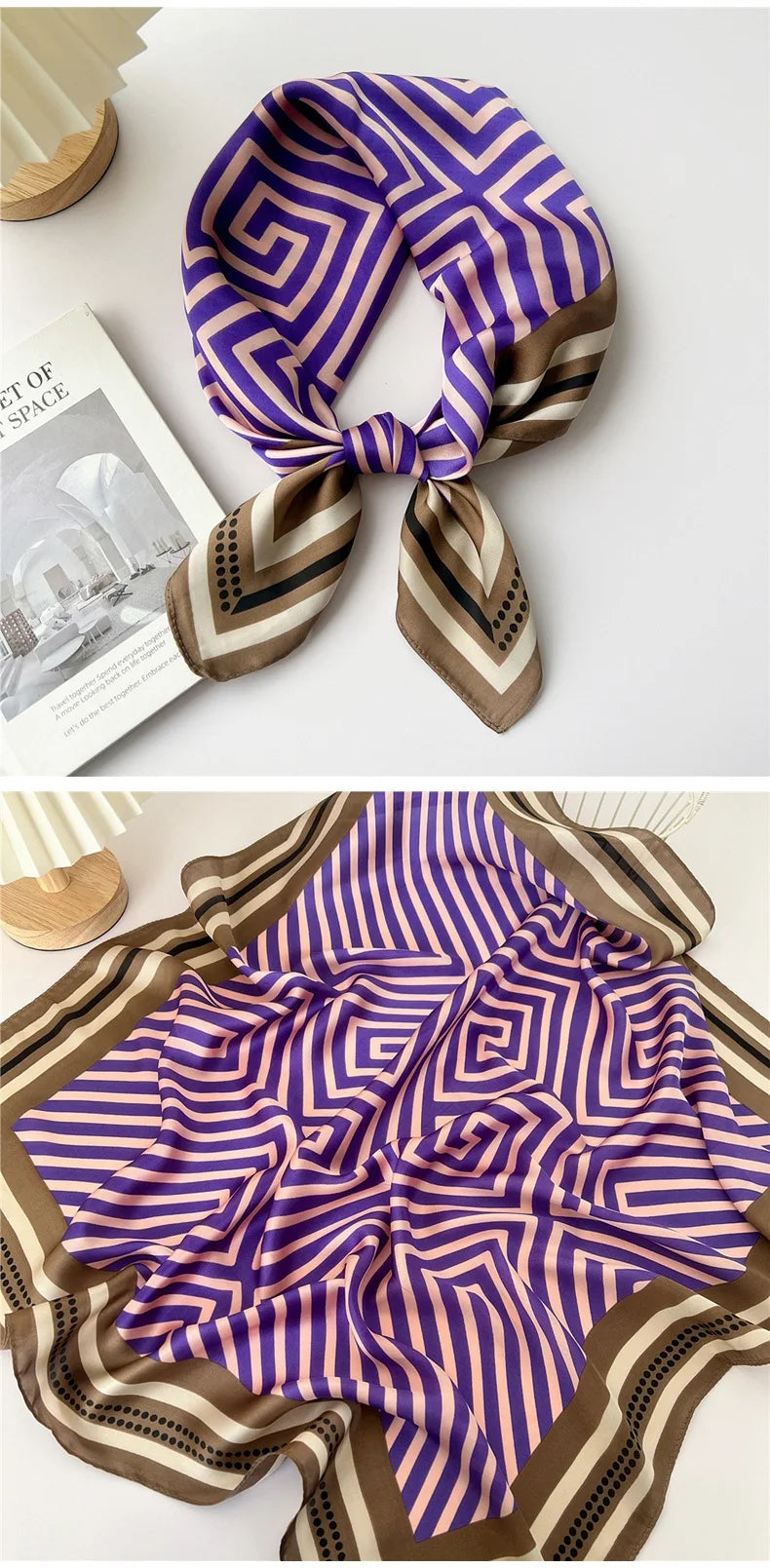 70cm Square Scarf Headscarf Hairscarf Bandanas Head Hair Shawl Wraps Accessories