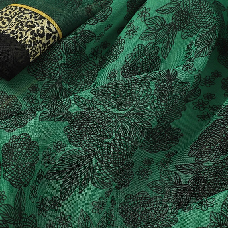 2026 New Print Chiffon Scarf Shawl Women Sunscreen Silk Scarf Turban Long Wrap Beach Travel Outdoor Accessories Trendy Headband