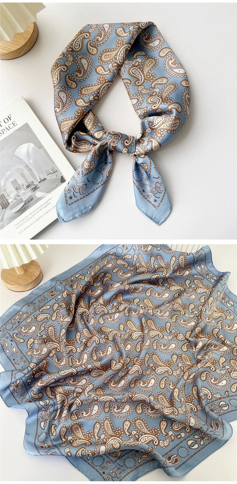 70cm Square Scarf Headscarf Hairscarf Bandanas Head Hair Shawl Wraps Accessories