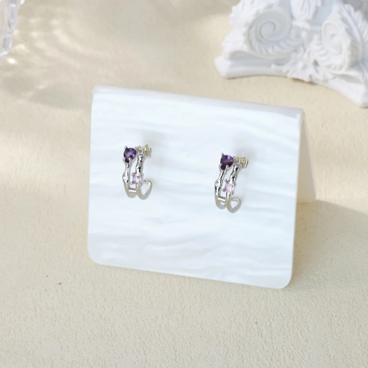 Free Shipping Zircon Geometric Earrings For Women Stainless Steel Gold Color Piercing Earring 2025 Fashion Wedding Jewelry Gift