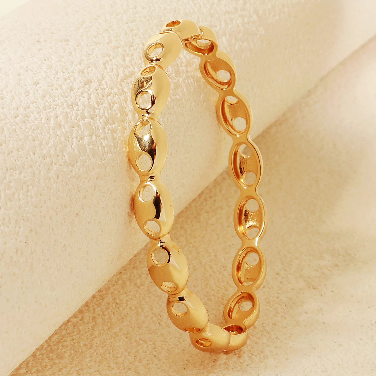 Miallo New Stainless Steel Trendy Open Bracelet Daily Bangles For Women Simple Lock Clasp Sparkling Zirconia Bracelet As Gifts