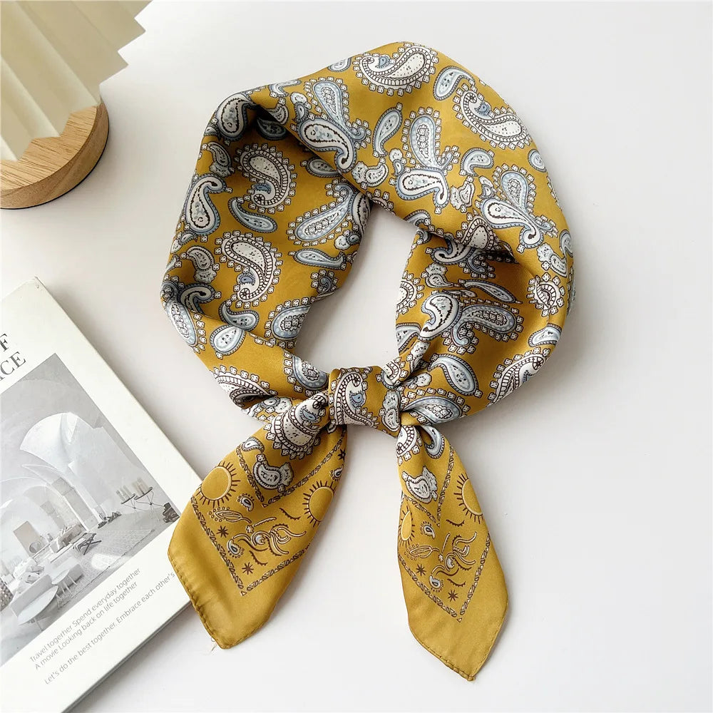 70cm Square Scarf Headscarf Hairscarf Bandanas Head Hair Shawl Wraps Accessories