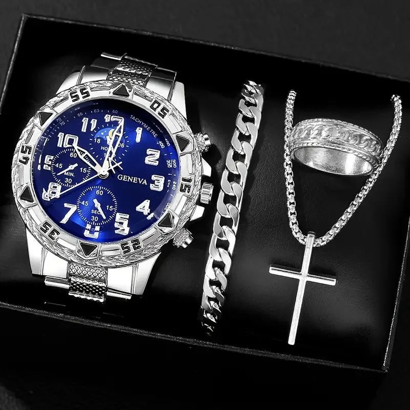 1/4pcs Watch Business Men's and Women's Accessories Decorative Accessories Outdoor Men's Set