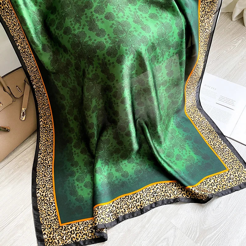 Spring Scarf Women's Luxury Design Polyester Material Smooth Scarf Soft Shawl Beach