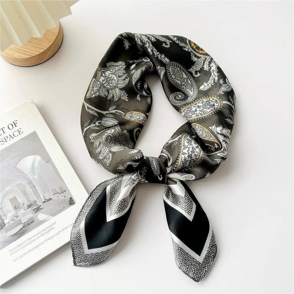 70cm Square Scarf Headscarf Hairscarf Bandanas Head Hair Shawl Wraps Accessories