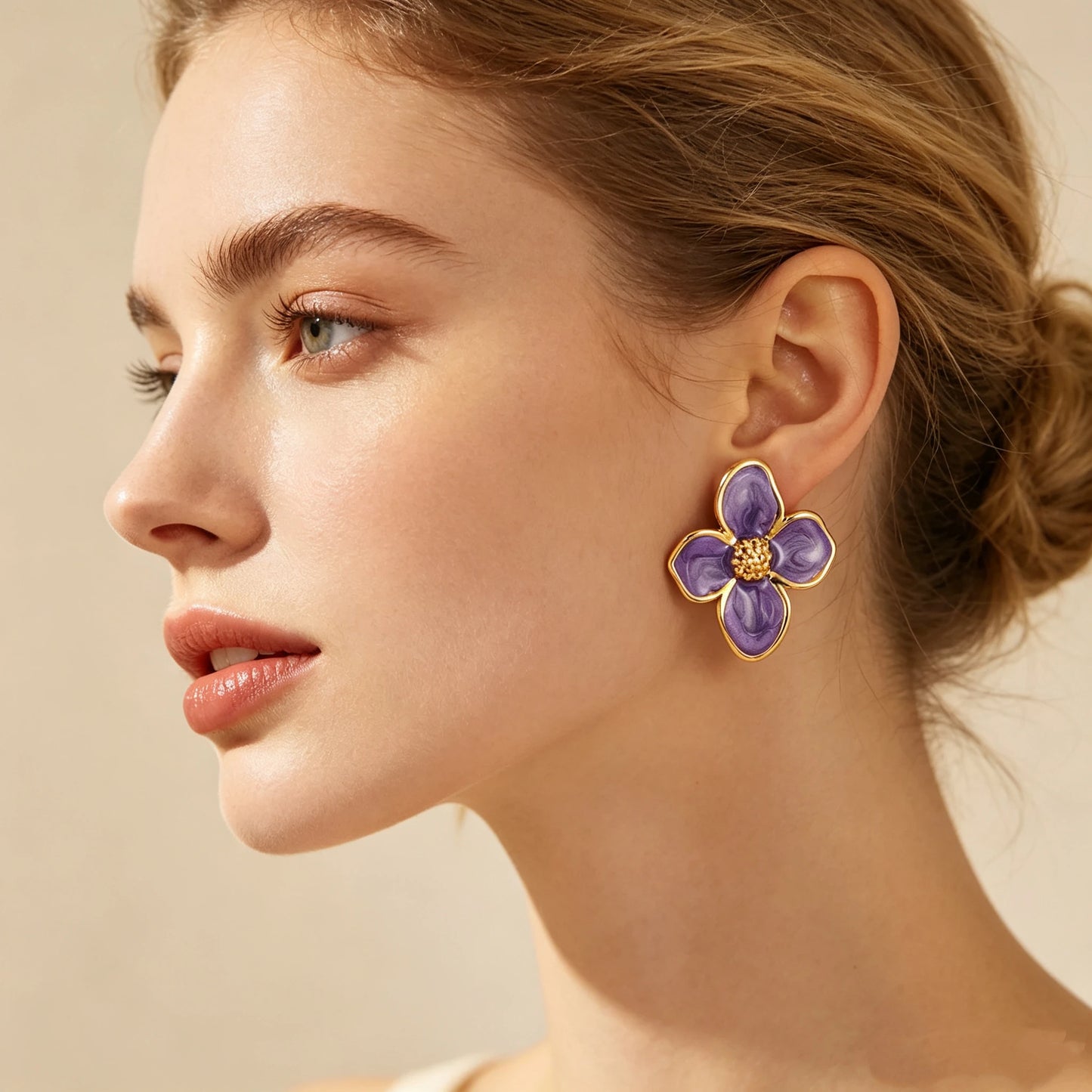 Flower Women's Earrings Trend 2026 Party Wedding Birthday Gifts Stainless Steel Stud Earrings Jewelry