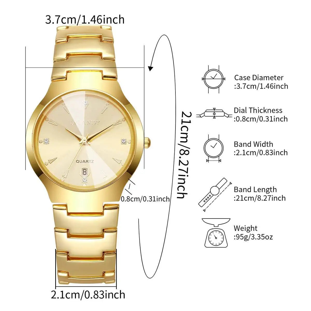 Fashion Stainless Steel Strap Men Business Watches Men's Analog Quartz Wristwatch Clock Reloj Hombre（Without Box）