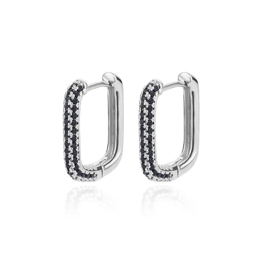 Free Shipping Zircon Geometric Earrings For Women Stainless Steel Gold Color Piercing Earring 2025 Fashion Wedding Jewelry Gift