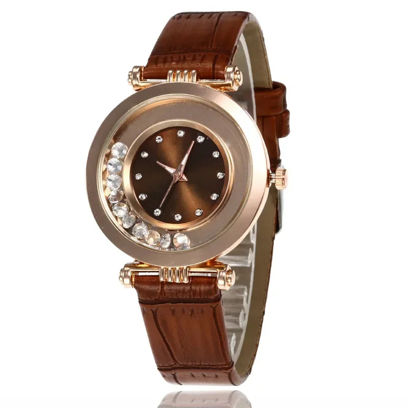Fashion Luxury Watches for Women Stylish Elegant Strap Buckle Rhinestones Magnetite Magnet Ball Ladies Female Wrist Watch Clock