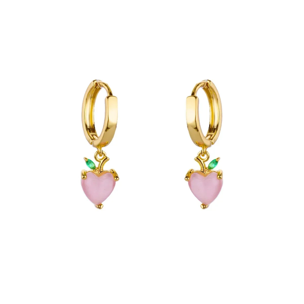 Simple Heart Drop Earrings For Women Stainless Steel Brand Fashion Ear Cuff Piercing Dangle Earring Jewelry Gifts Bijoux Femme
