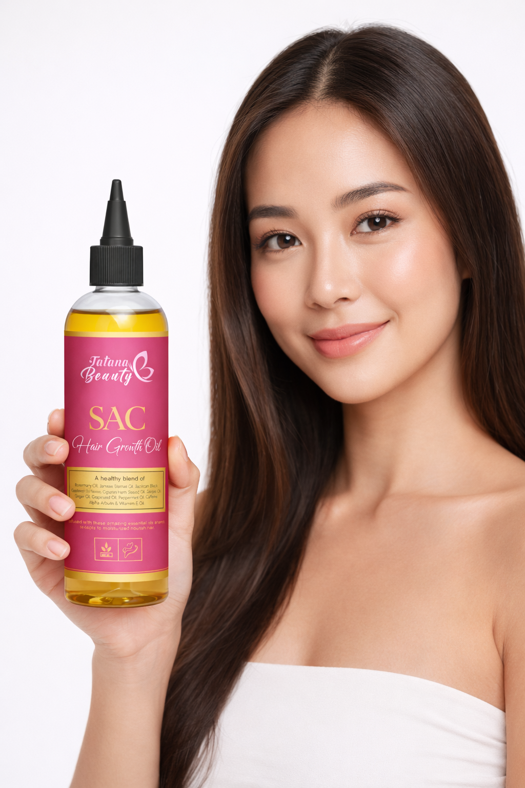 Good Hair Oil – Growth & Shine Blend - SAC Hair Growth Oil – Rosemary, Jamaican Black Castor & Peppermint Oil for Stronger, Healthier Hair