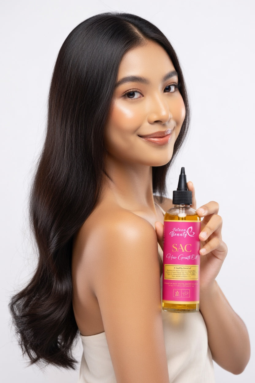 Good Hair Oil – Growth & Shine Blend - SAC Hair Growth Oil – Rosemary, Jamaican Black Castor & Peppermint Oil for Stronger, Healthier Hair
