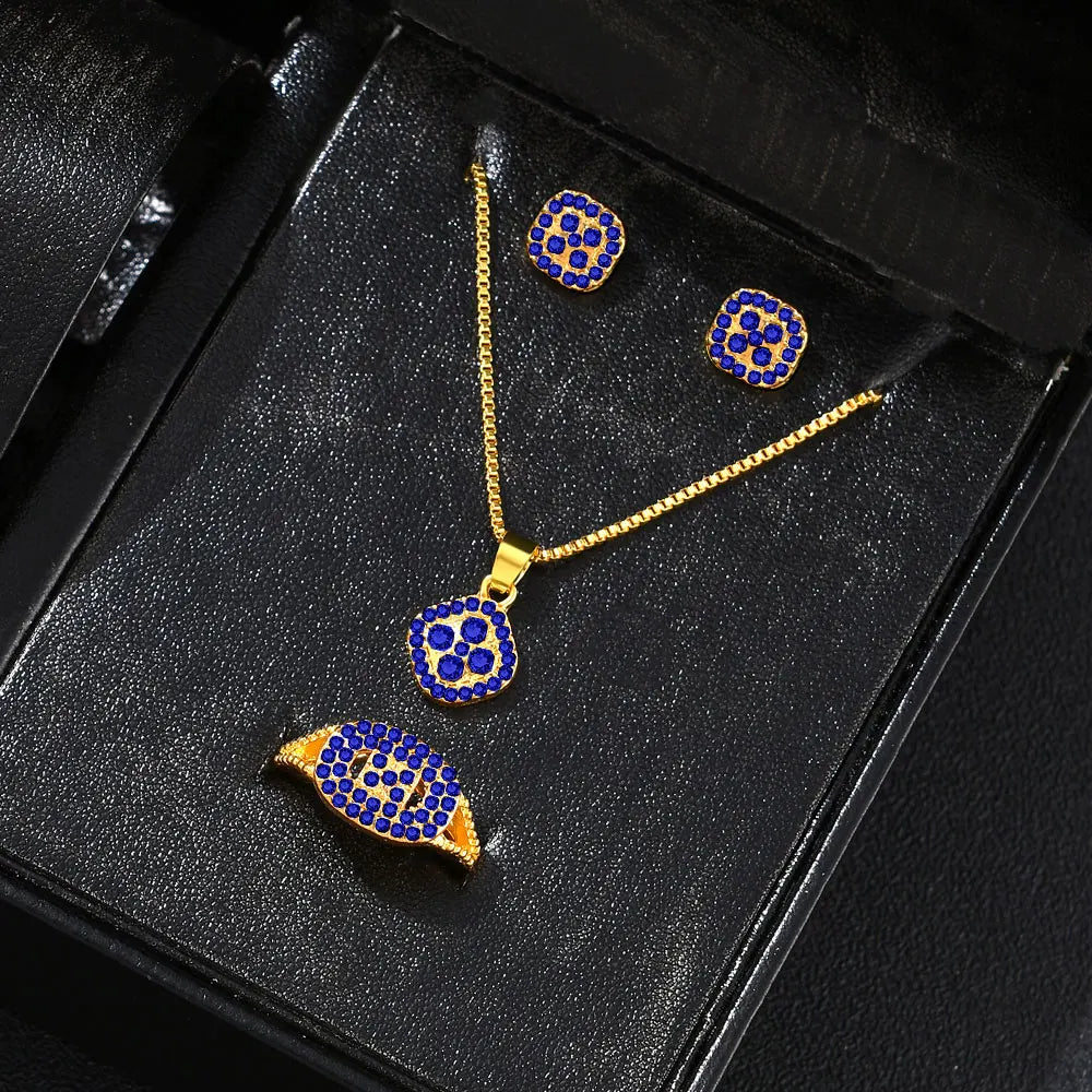 1PC Luxury Cube Jewelry Set