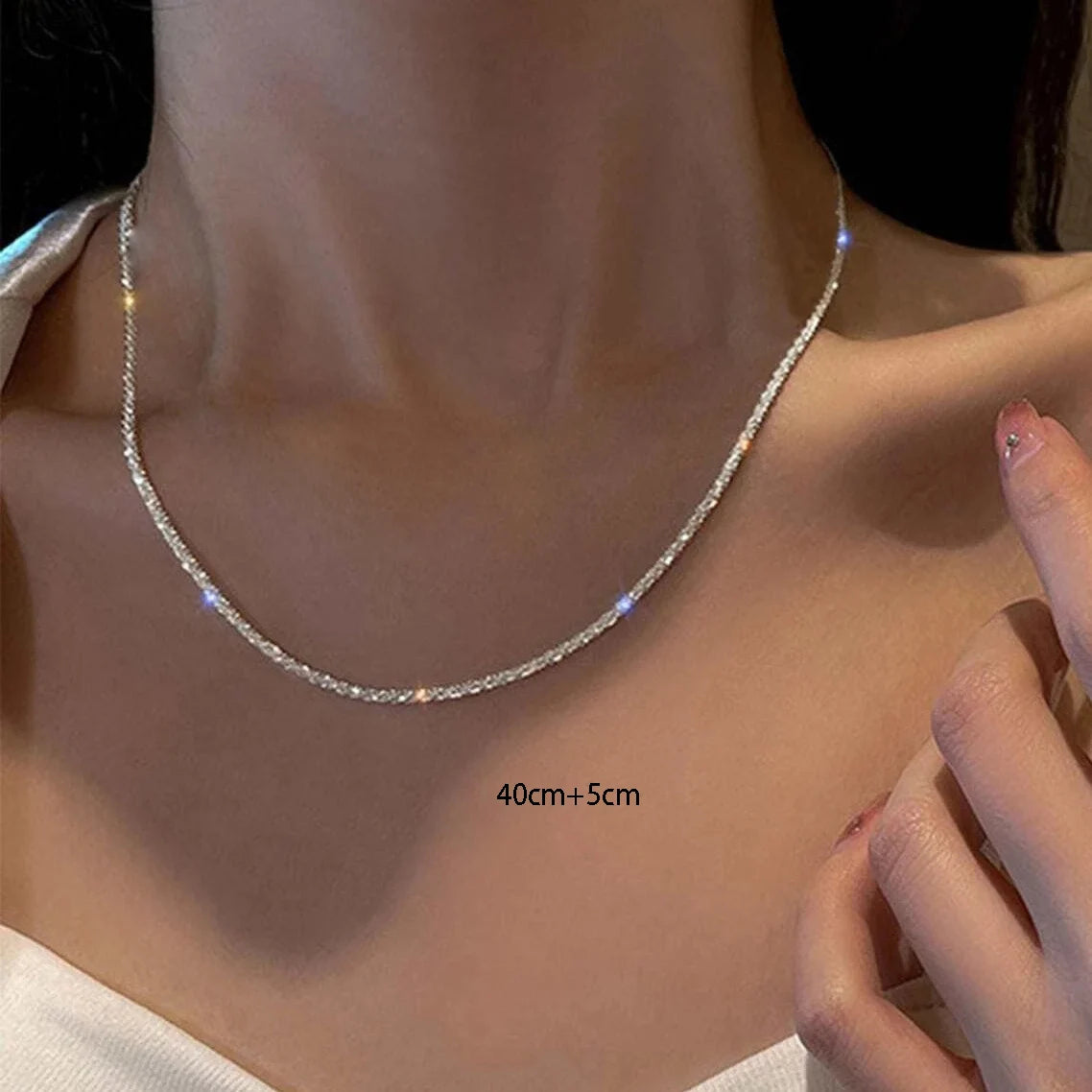Fashion Simple Sparkling Necklace For Women