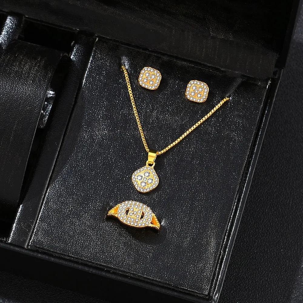 1PC Luxury Cube Jewelry Set