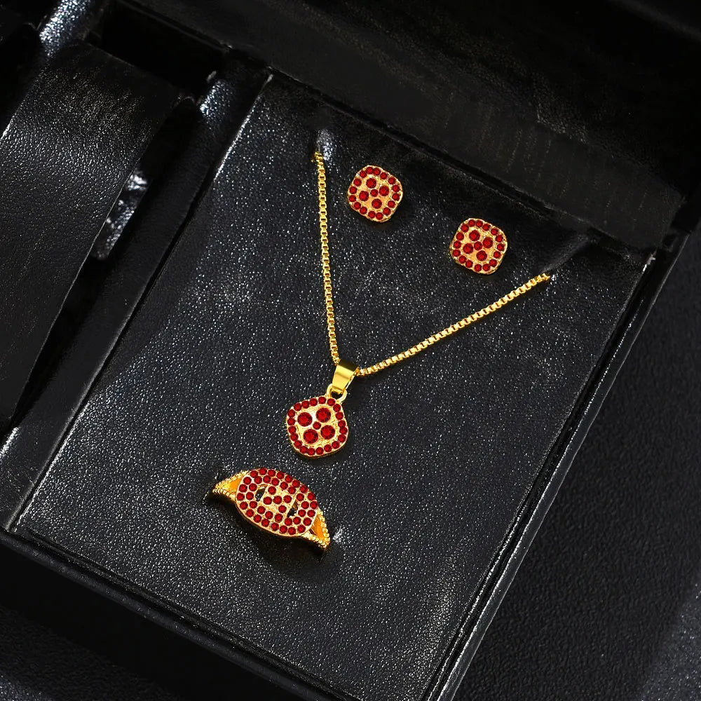 1PC Luxury Cube Jewelry Set