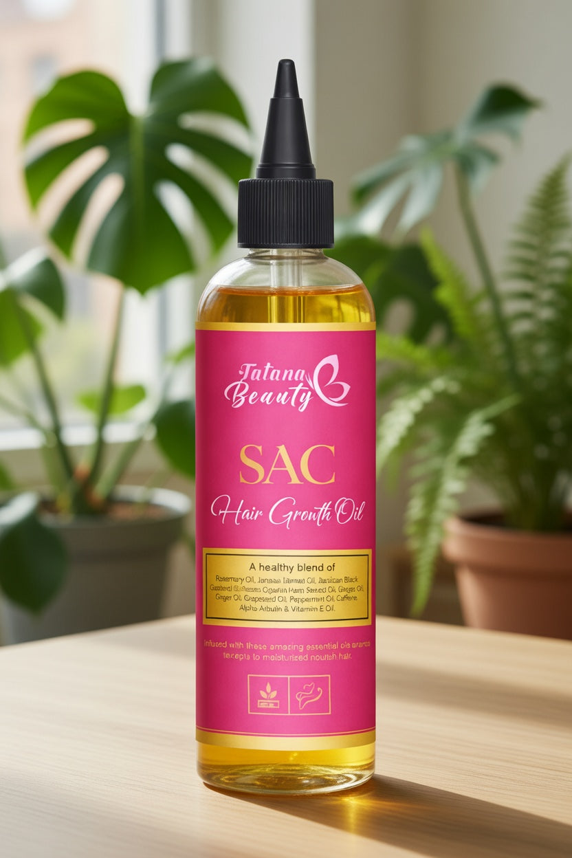 Good Hair Oil – Growth & Shine Blend - SAC Hair Growth Oil – Rosemary, Jamaican Black Castor & Peppermint Oil for Stronger, Healthier Hair