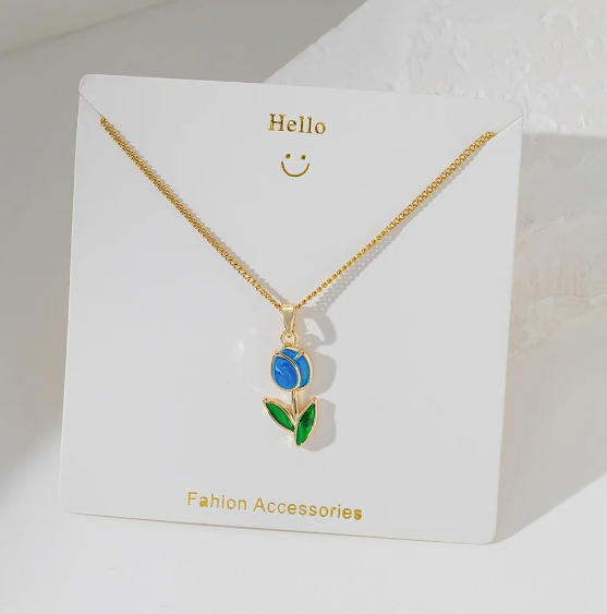 Fashion Cherry Blossoms Flower Necklace For Women Romantic Crystal Zircon Butterfly Flowers Pearl Shell Necklace Wedding Jewelry