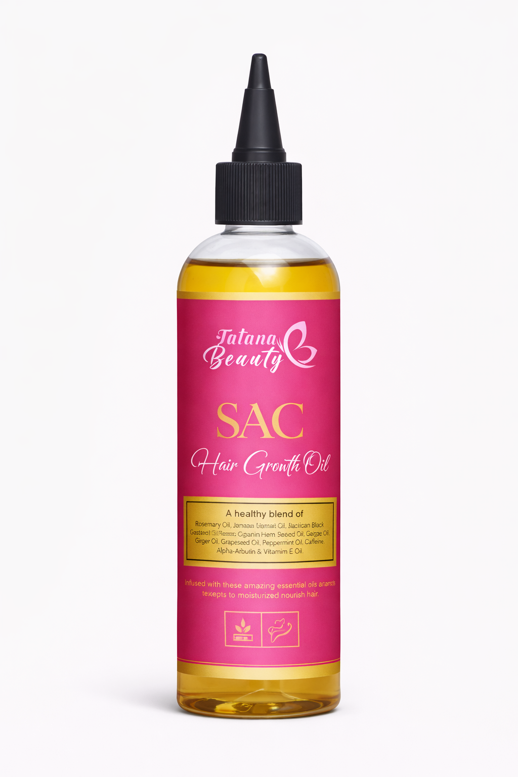 Good Hair Oil – Growth & Shine Blend - SAC Hair Growth Oil – Rosemary, Jamaican Black Castor & Peppermint Oil for Stronger, Healthier Hair