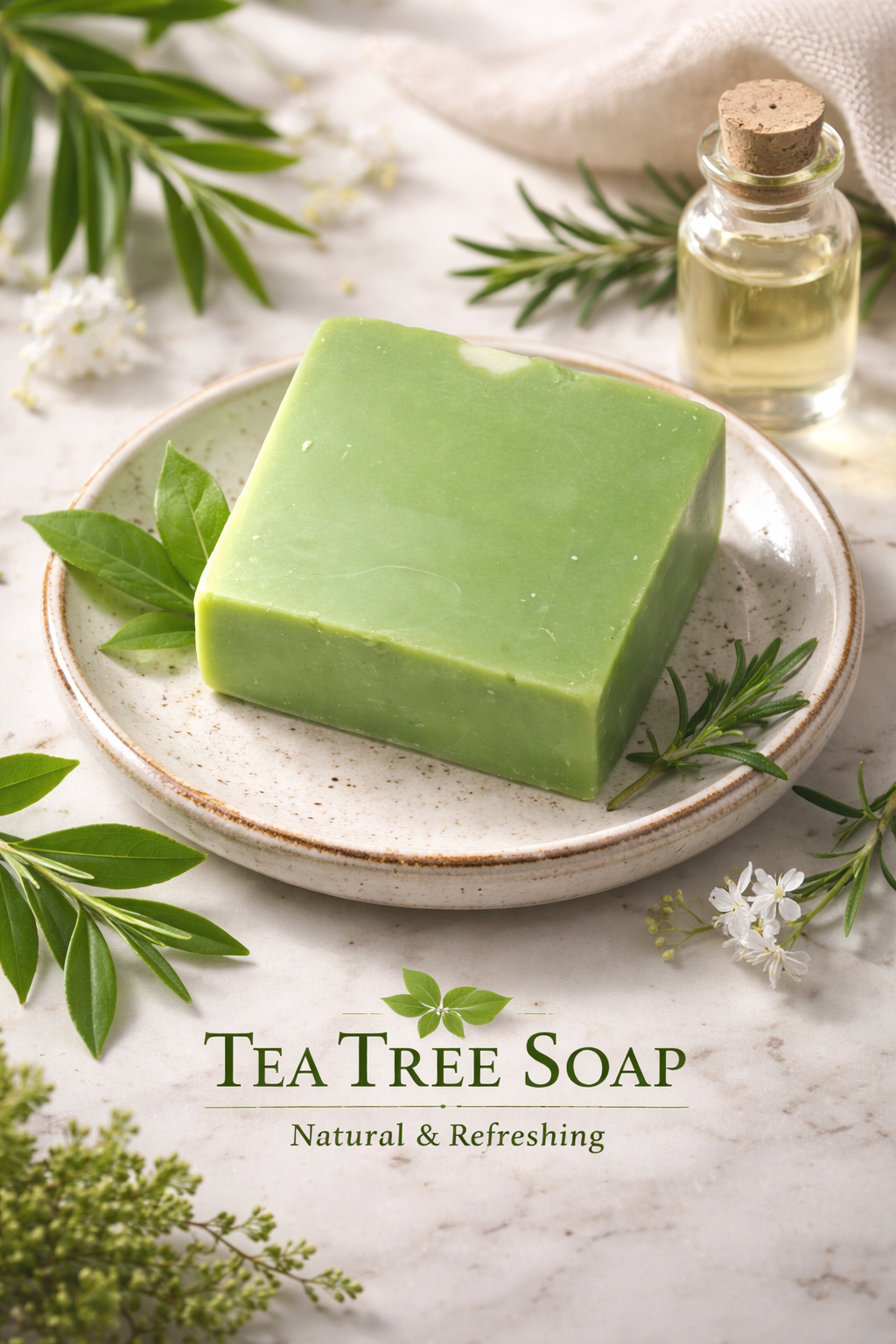 Tea Tree Facial Soap for Acne-Prone & Oily Skin